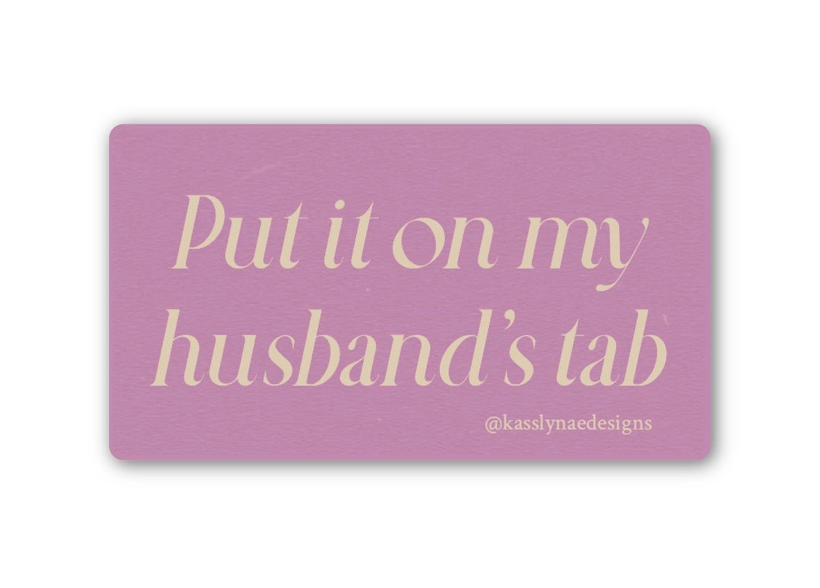 Husband’s Tab Sticker Wholesale