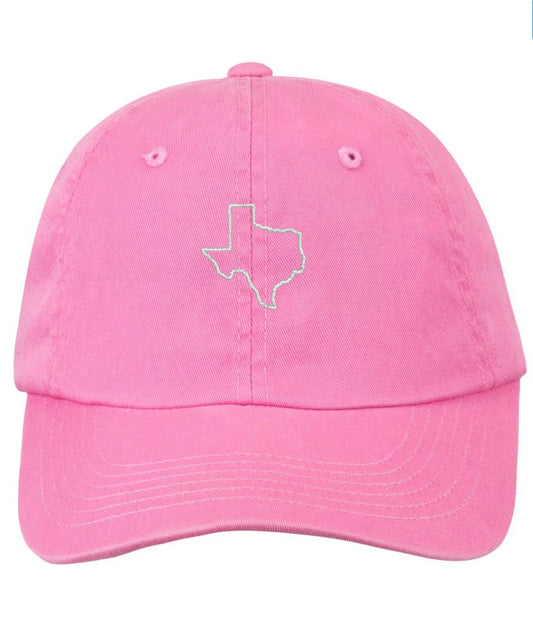 Texas Baseball Cap in Pink