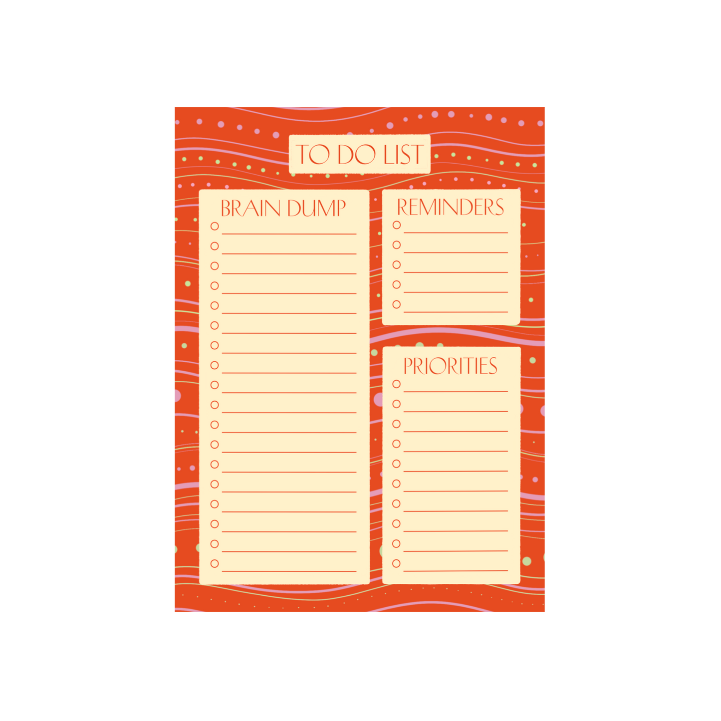 Sangelina Collection To-Do List