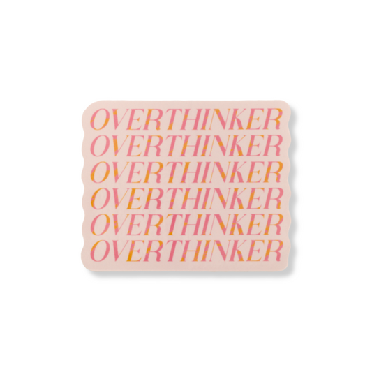 Overthinker Pink Sticker Wholesale