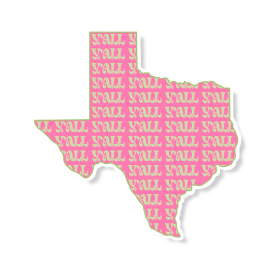 Texas Y’all Sticker Wholesale