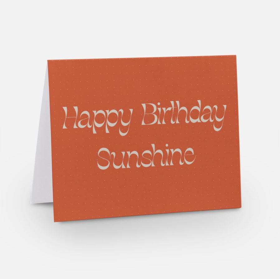 Orange Sunshine Greeting Card