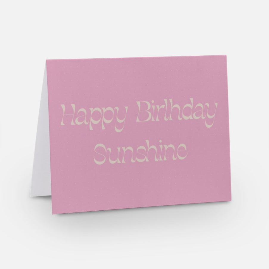 Pink Sunshine Greeting Card