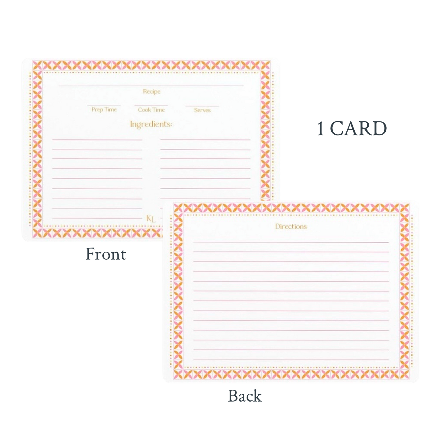 The Kitchen Collection - Single Recipe Card