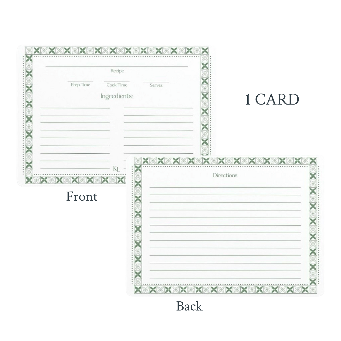 The Kitchen Collection - Single Recipe Card