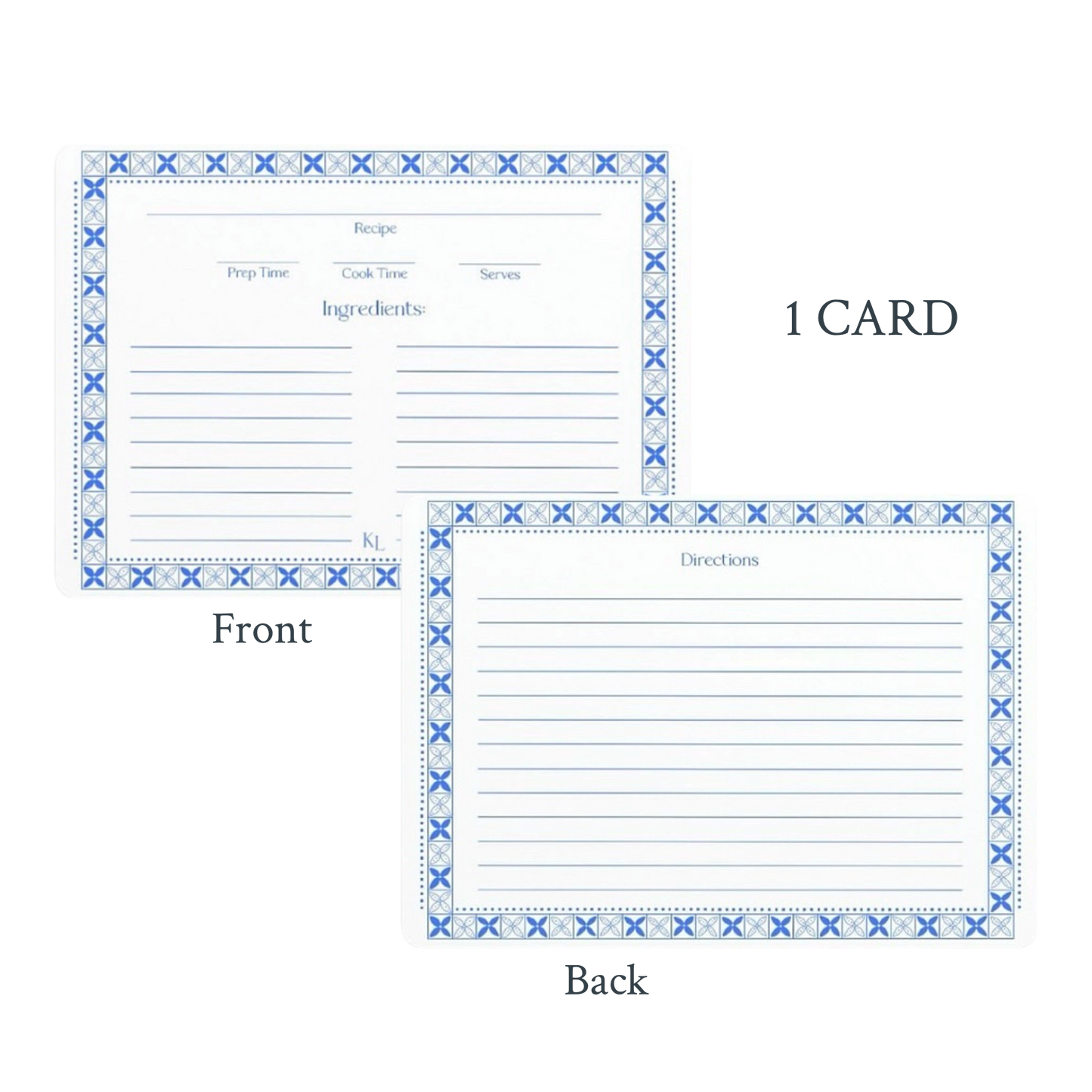 The Kitchen Collection - Single Recipe Card