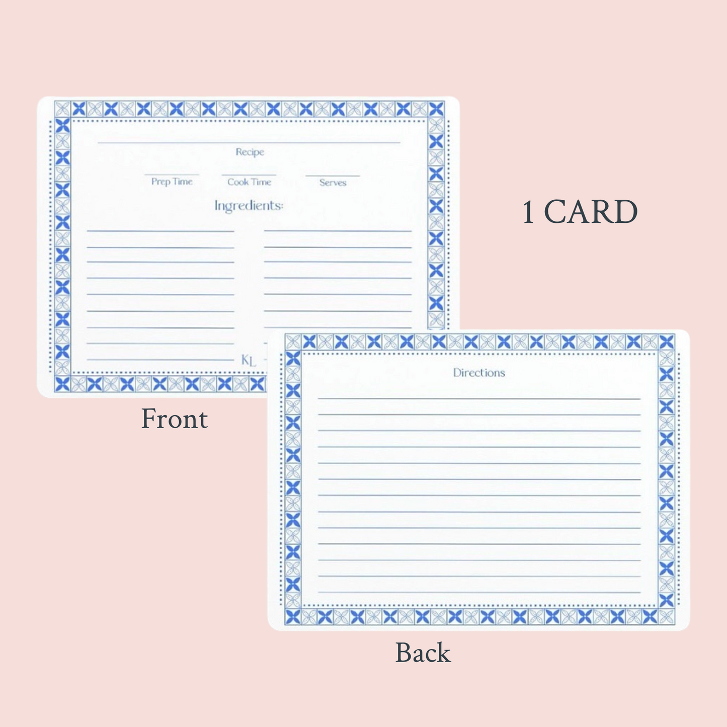 The Kitchen Collection - Single Recipe Card