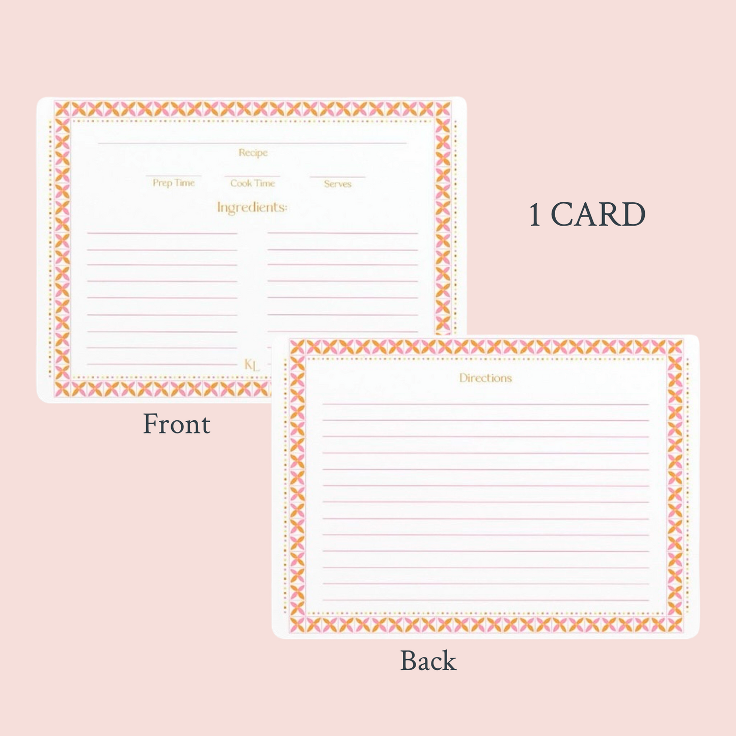 The Kitchen Collection - Single Recipe Card