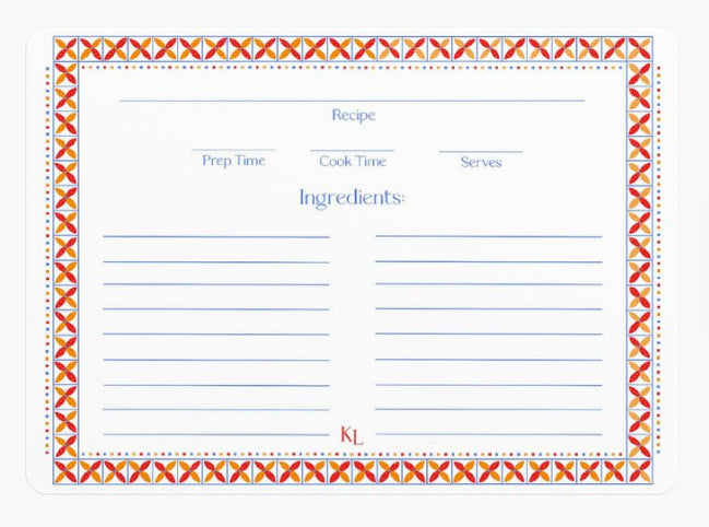 The Kitchen Collection - Single Recipe Card