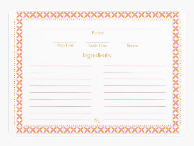 The Kitchen Collection - Single Recipe Card