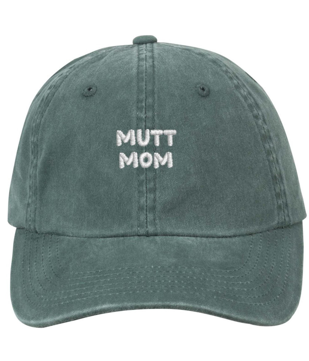 Mutt Mom Baseball Cap in Green