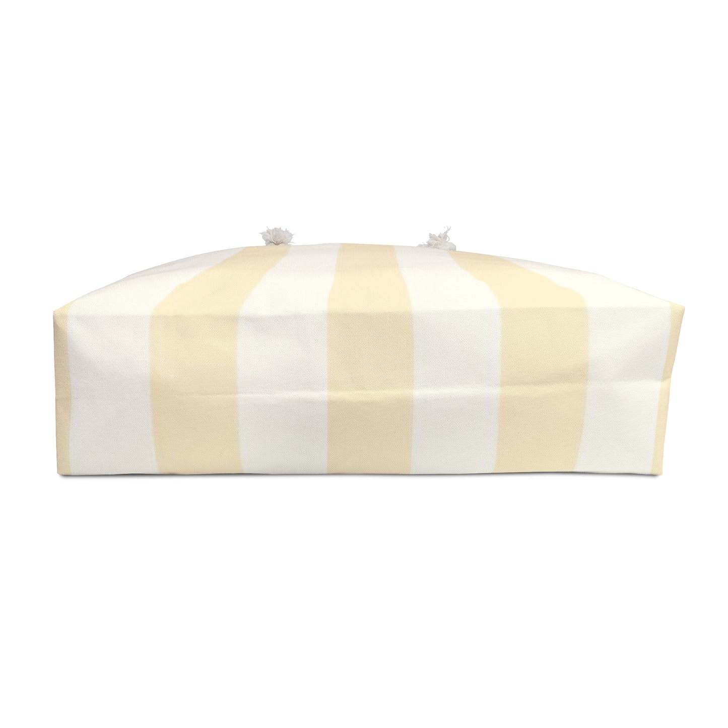 Striped Weekender Bag — Cream & White Beach Tote