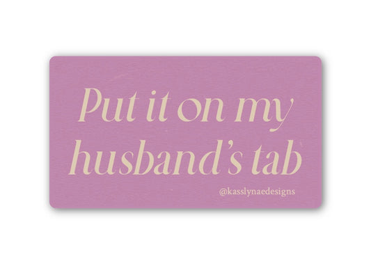 Husband’s Tab Sticker Wholesale