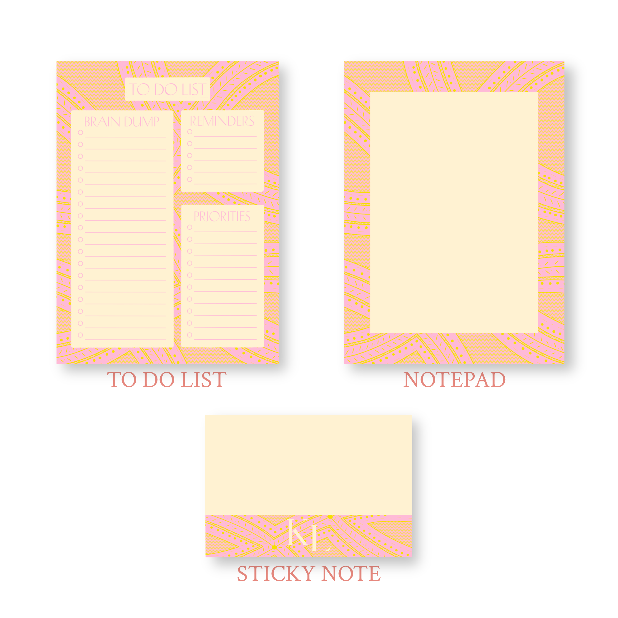 Harper Collection Notepad Bundle – Kass Lynae Designs