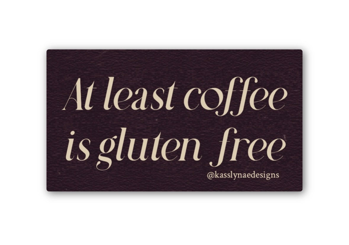 Coffee is Gluten Free Sticker Wholesale