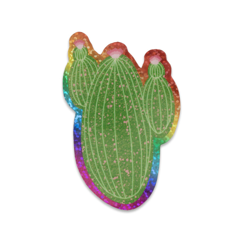 Chubby Rainbow Cacti Sticker