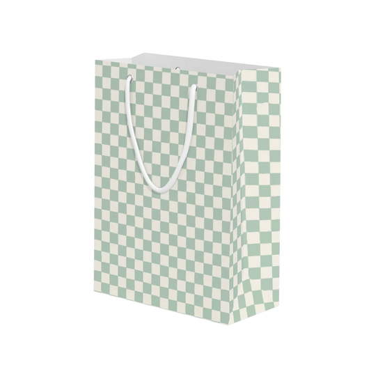 Premium Green Checker Gift Bag