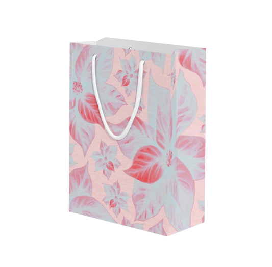 Premium Poinsettia Gift Bag