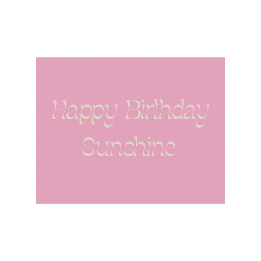 Pink Sunshine Greeting Card