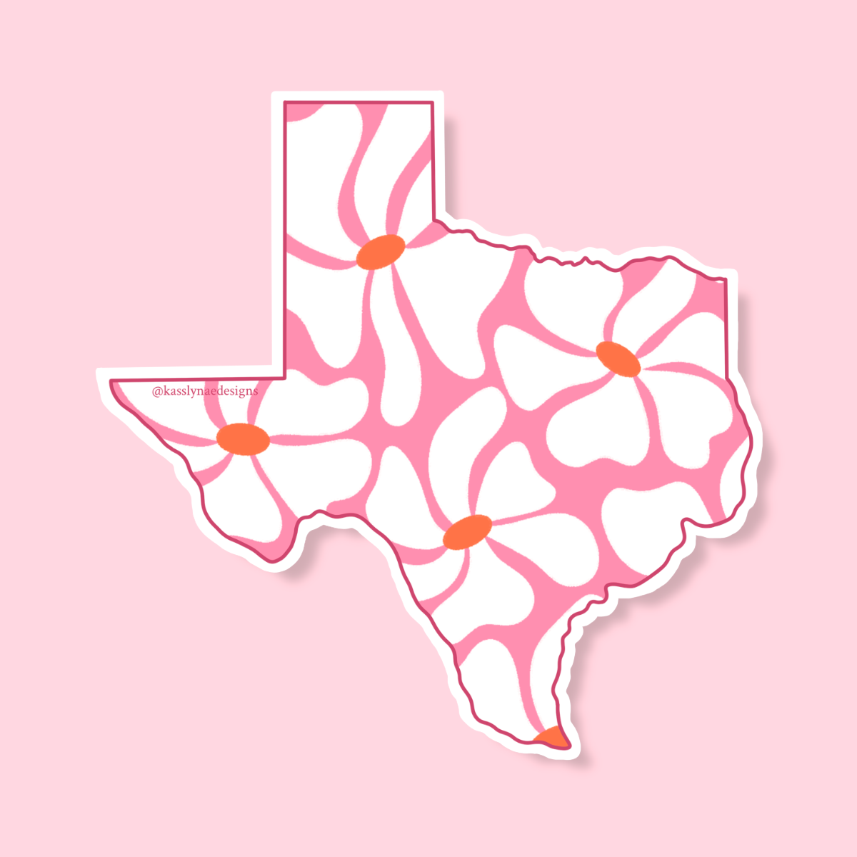 Daphne Collection Texas Sticker