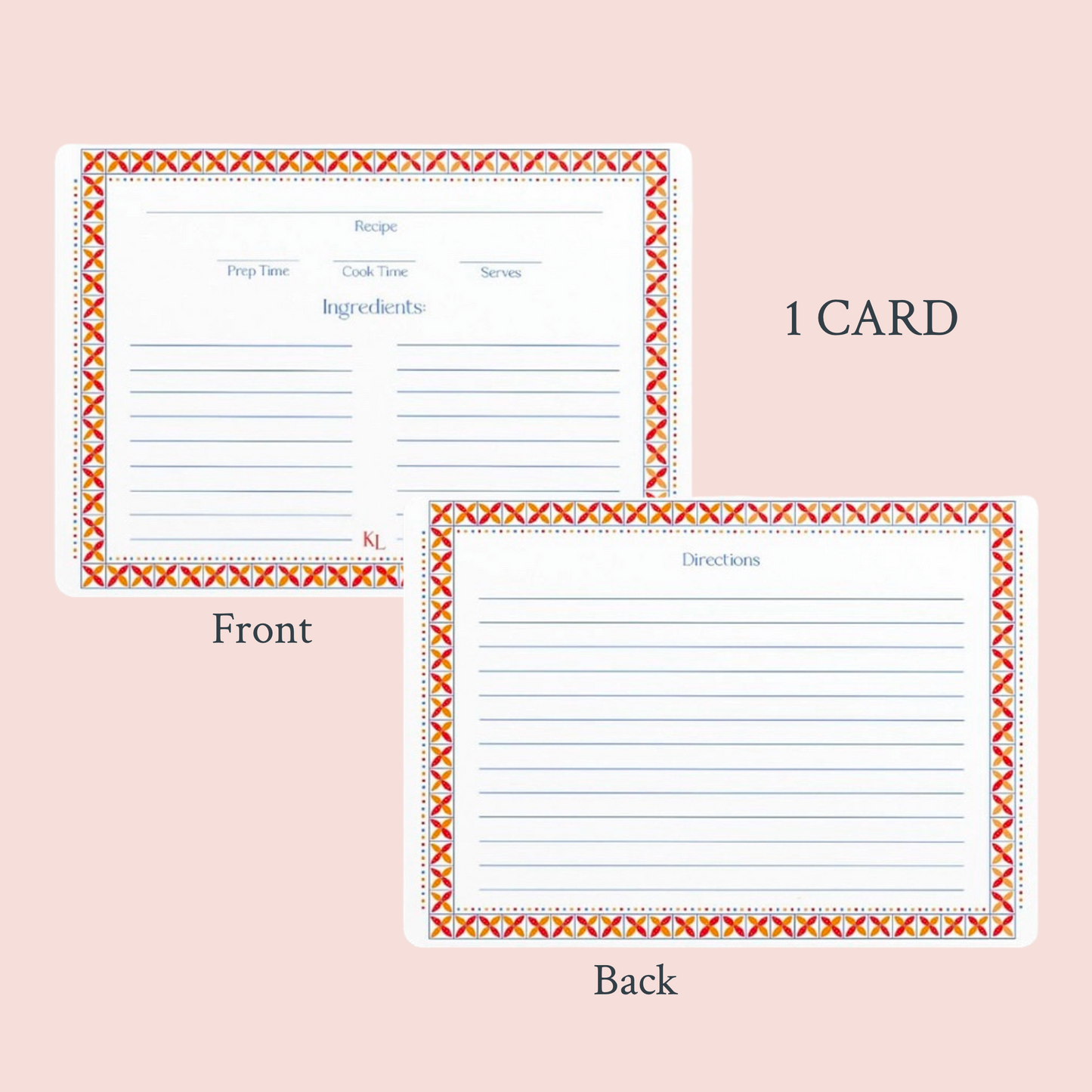 The Kitchen Collection - Single Recipe Card