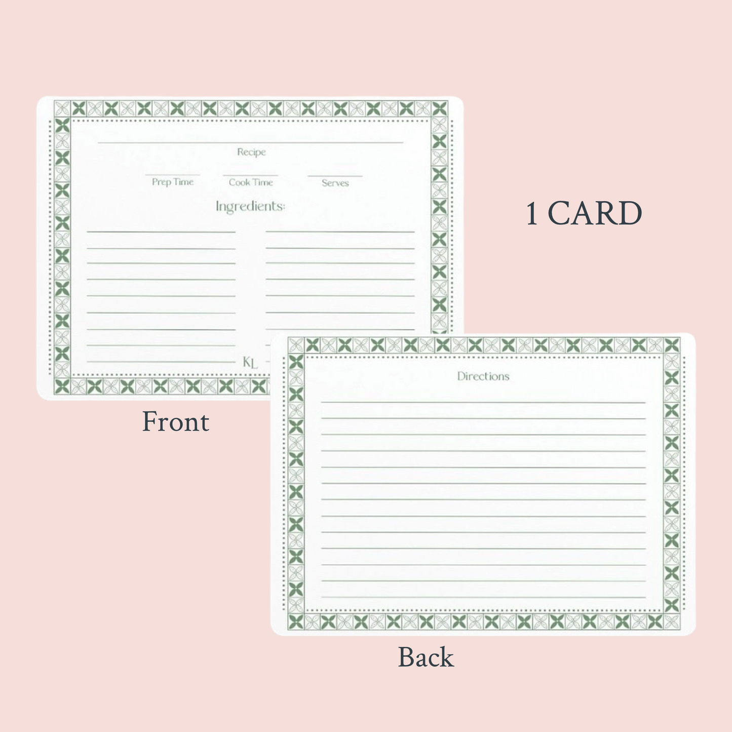 The Kitchen Collection - Single Recipe Card