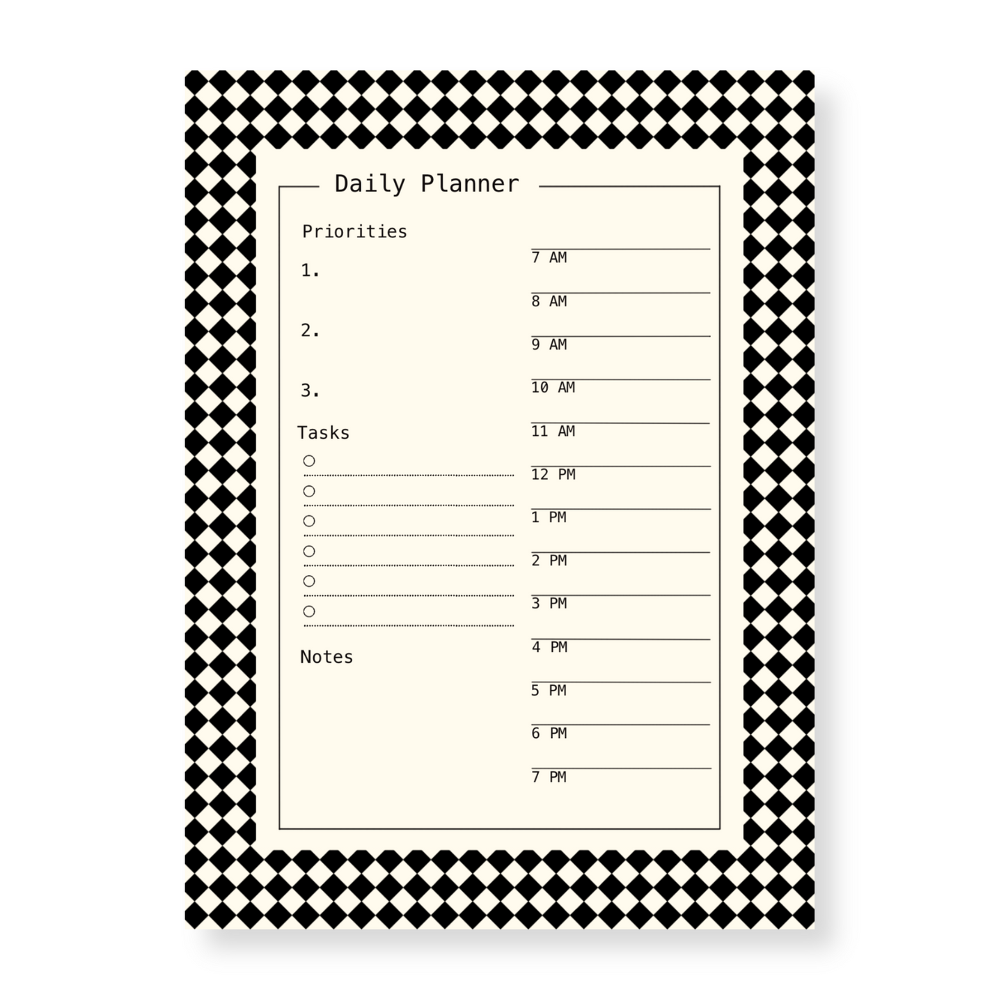 Riley Collection Daily Planner Notepad