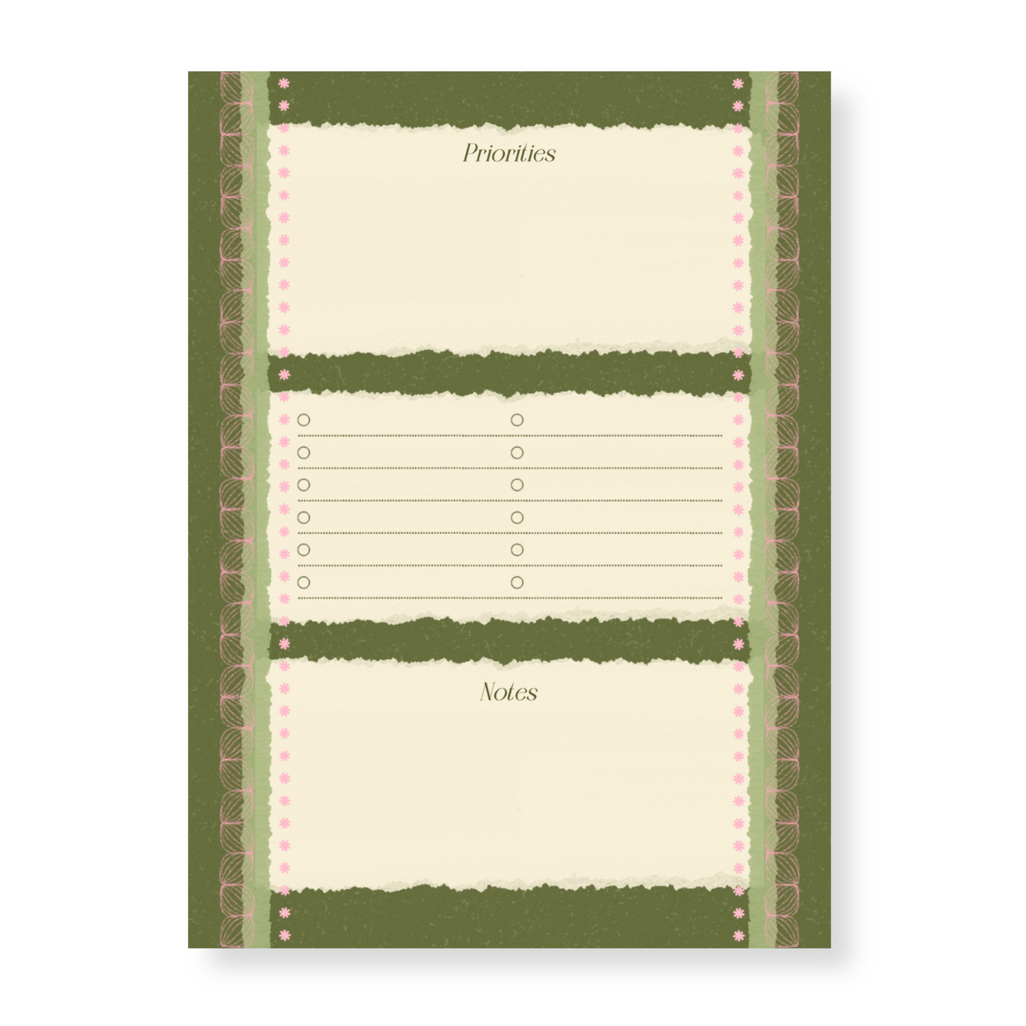 Harriet Collection Daily Planner Notepad