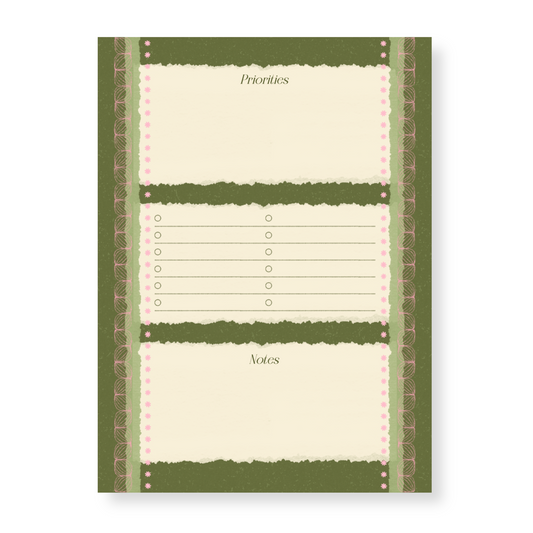 Harriet Collection Daily Planner Notepad