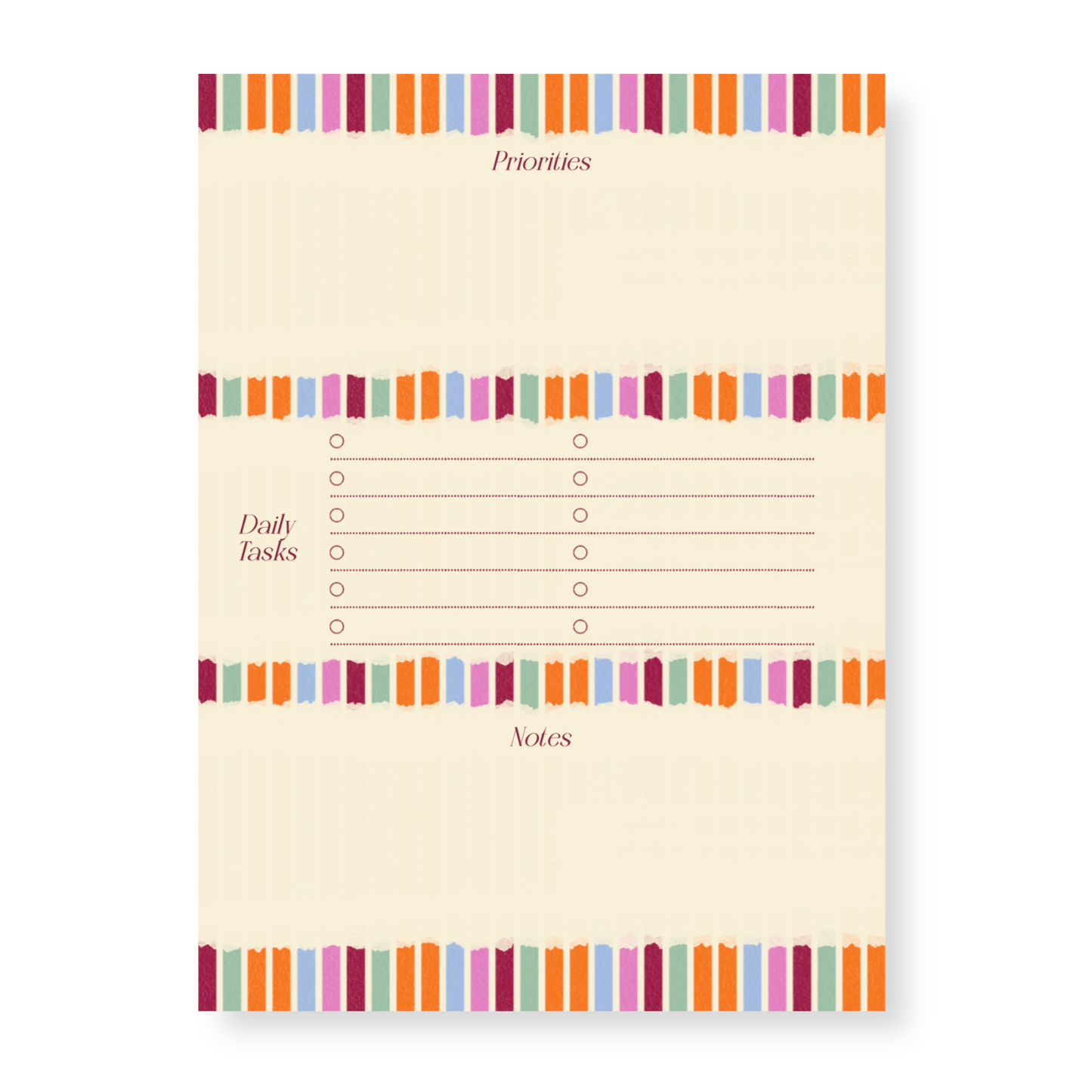Amelia Collection Daily Planner Notepad